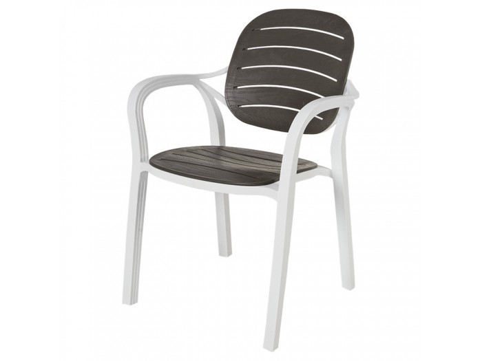 Градински стол РУМБА (бяло/антрацит)